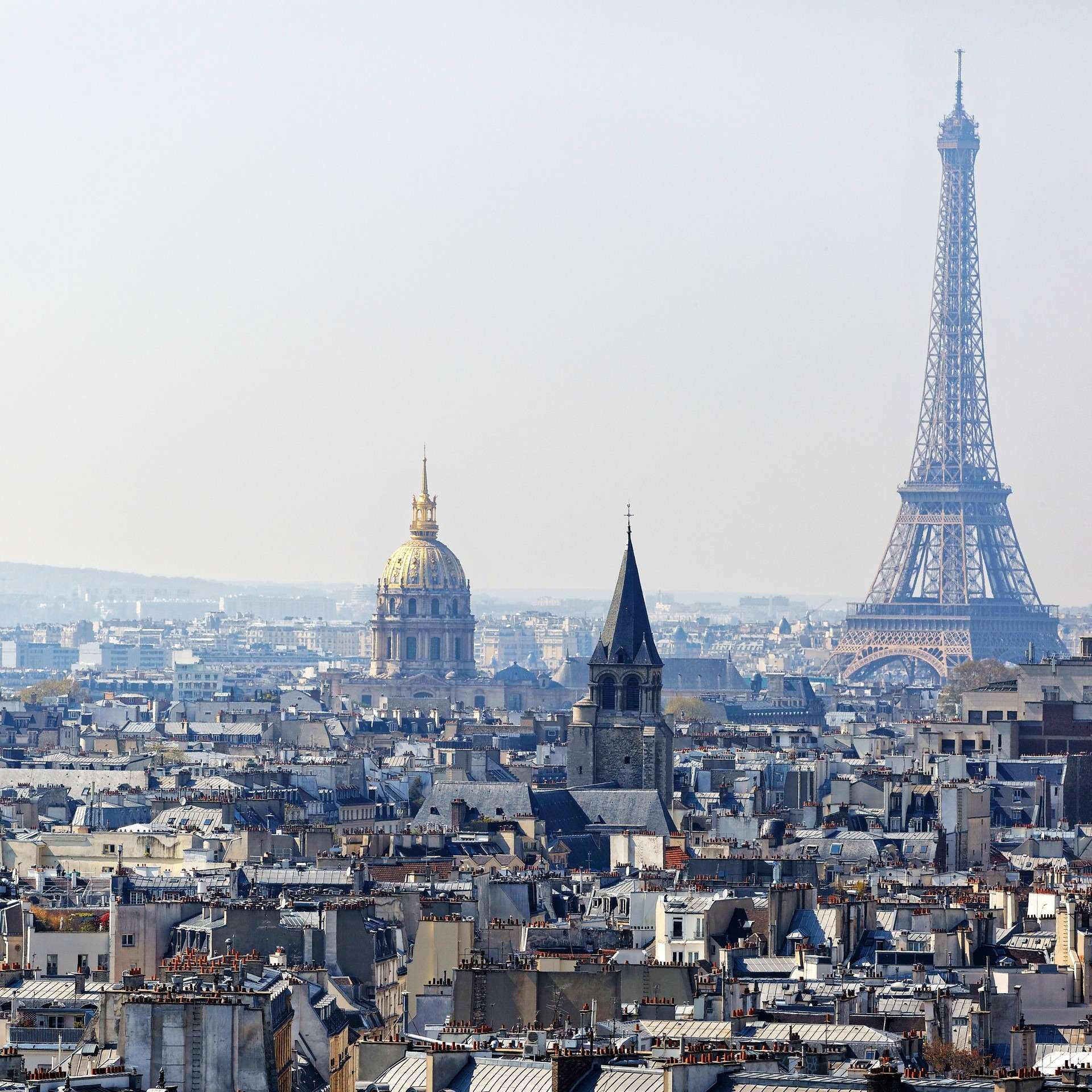 Paris : tour Eiffel, Invalides