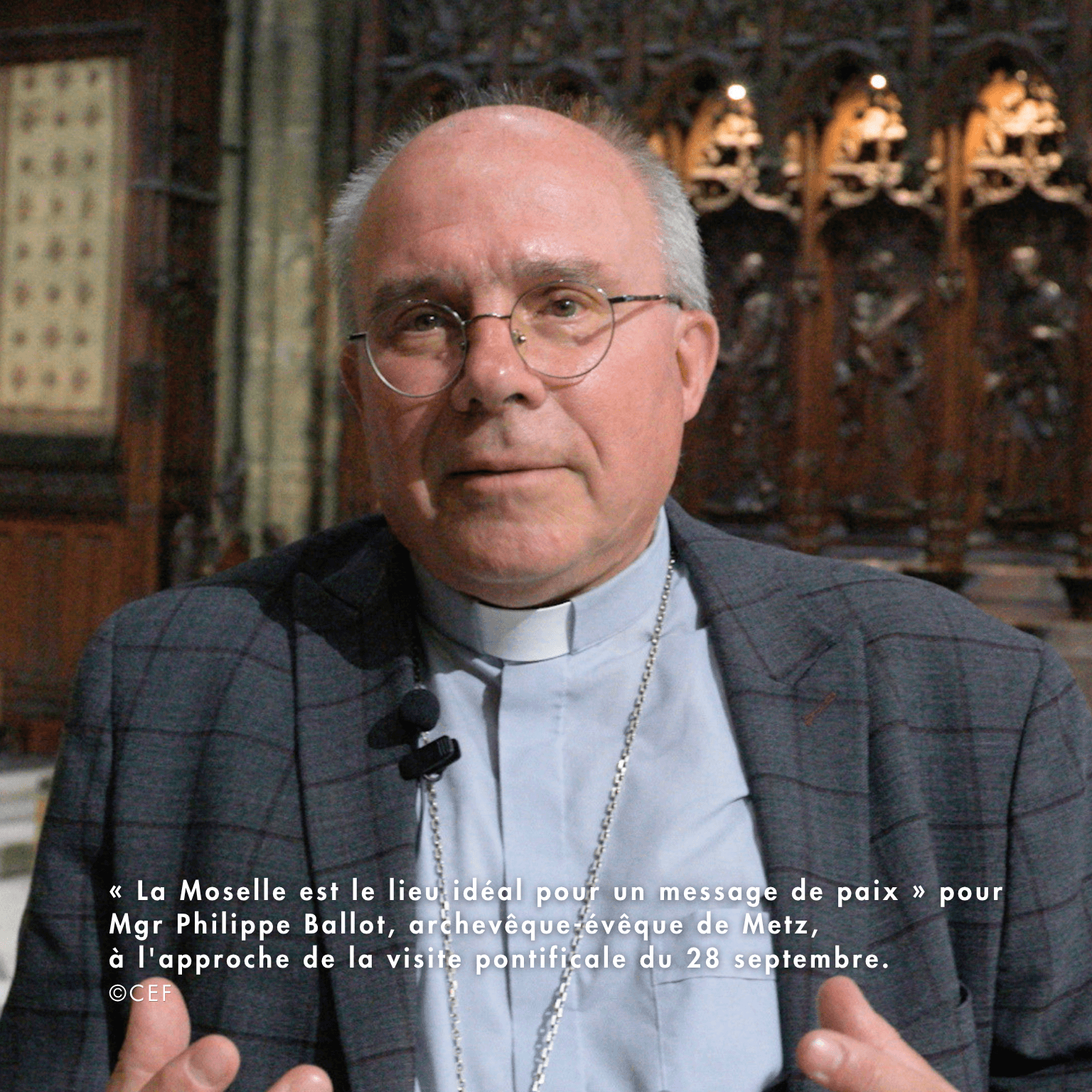 photographie de Mgr Philippe Ballot, archevêque-évêque de Metz