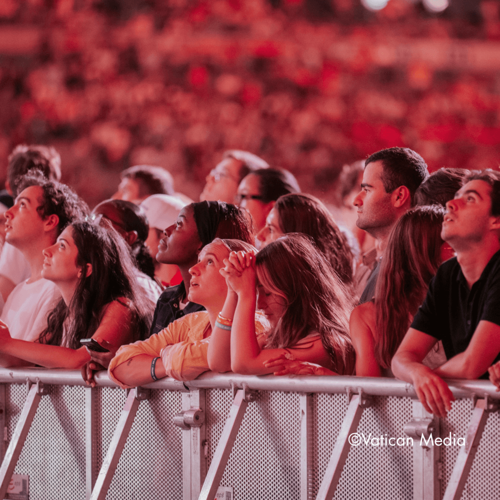 Foule de jeunes