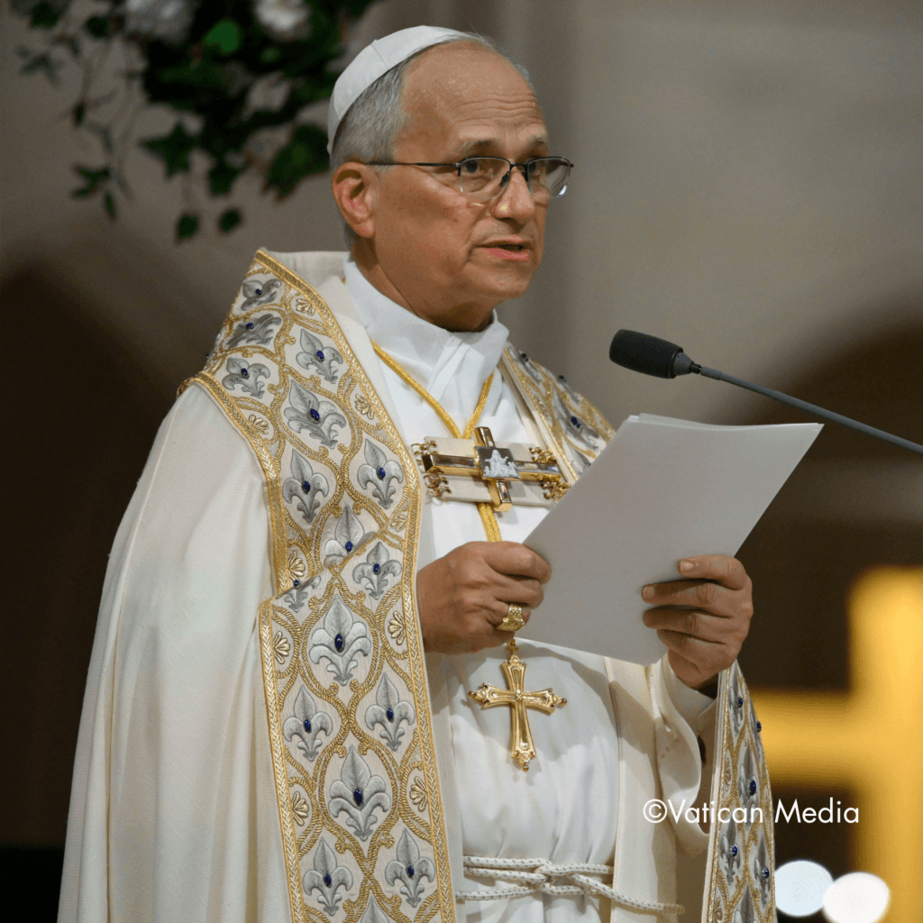 Le Pape donnant un discours à Nôtre-Dame
