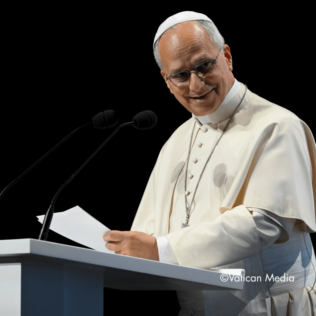 Le Pape donnant un discours
