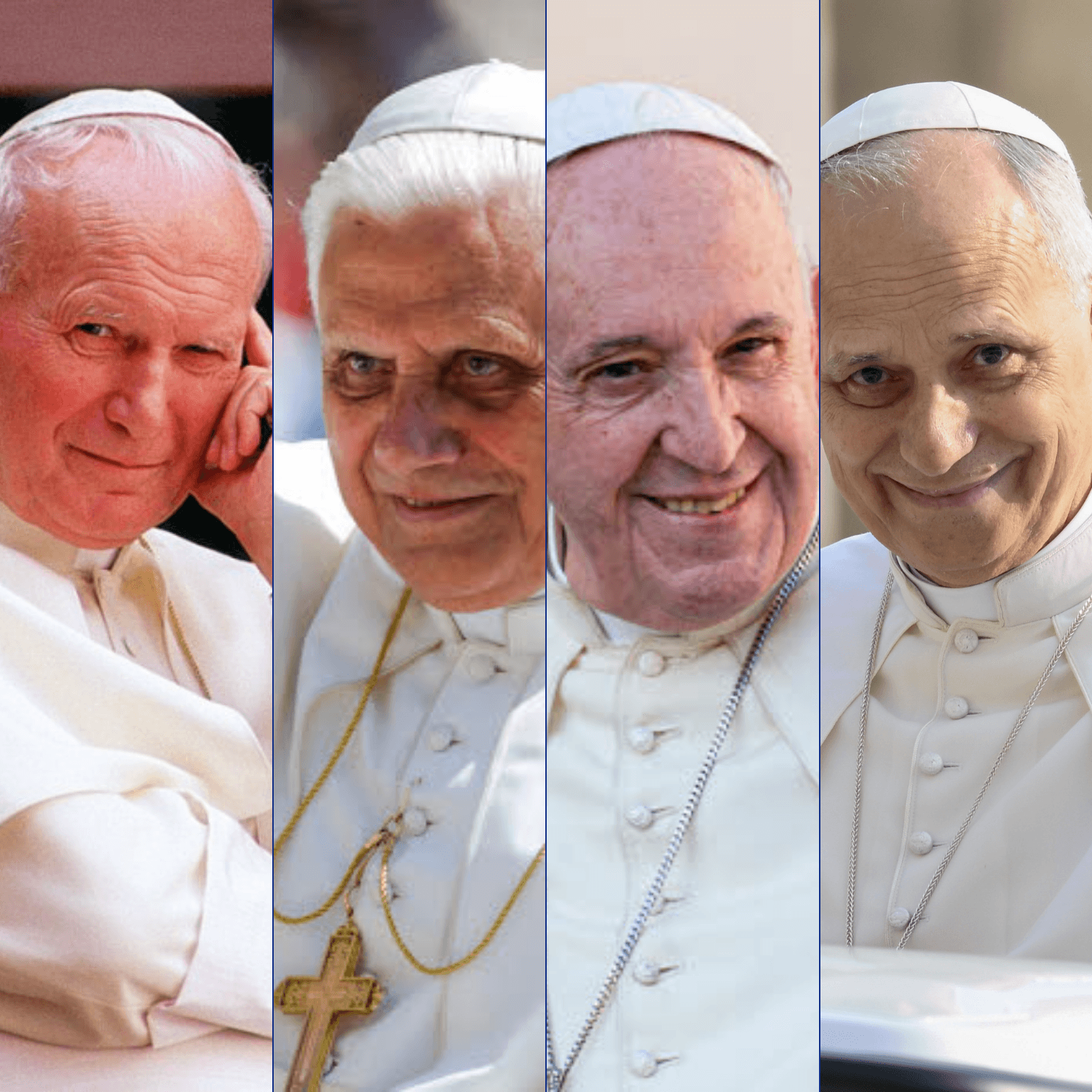 De Jean-Paul II à Léon XIV : ce que les papes récents ont dit aux fidèles de France